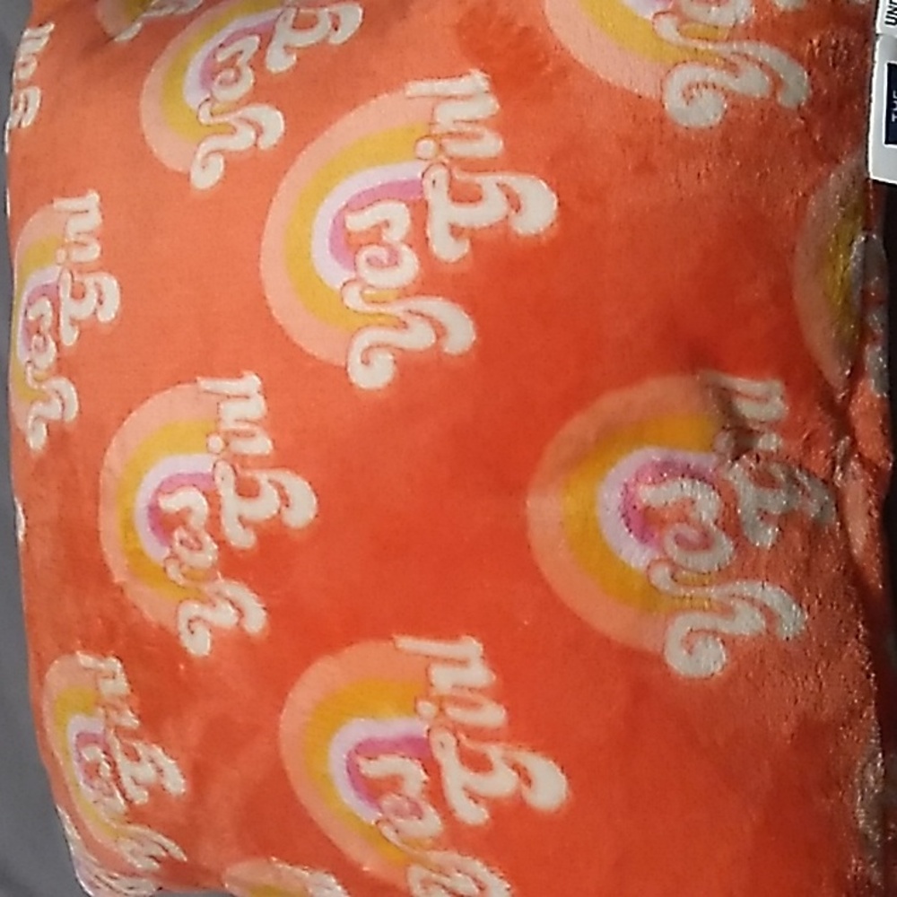 Yes Girl 16 x 16 inch pillow orange, yellow & white